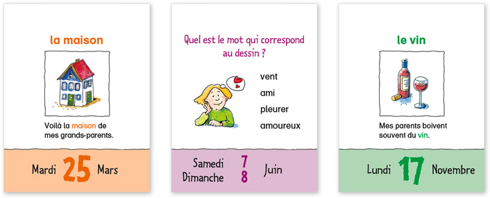 Kalenderblätter Französisch für Kids 2008